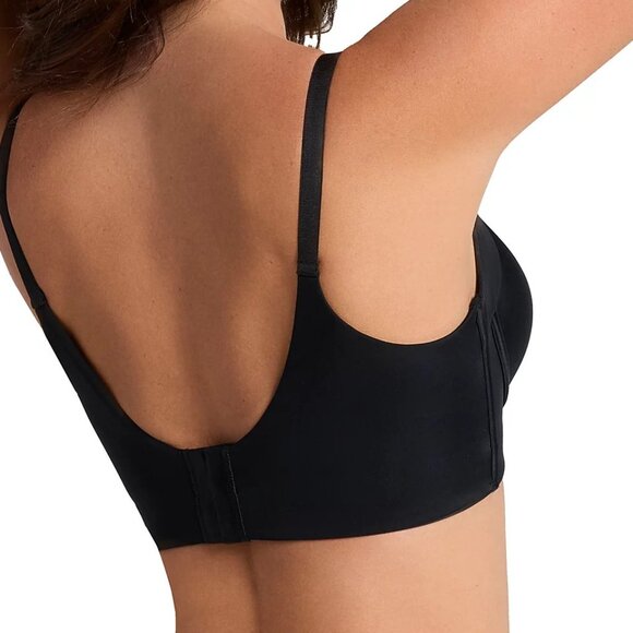 #743 Leonisa Back Smoothing Bra with Soft Full Coverage Cups - Black - Picture 3 of 8